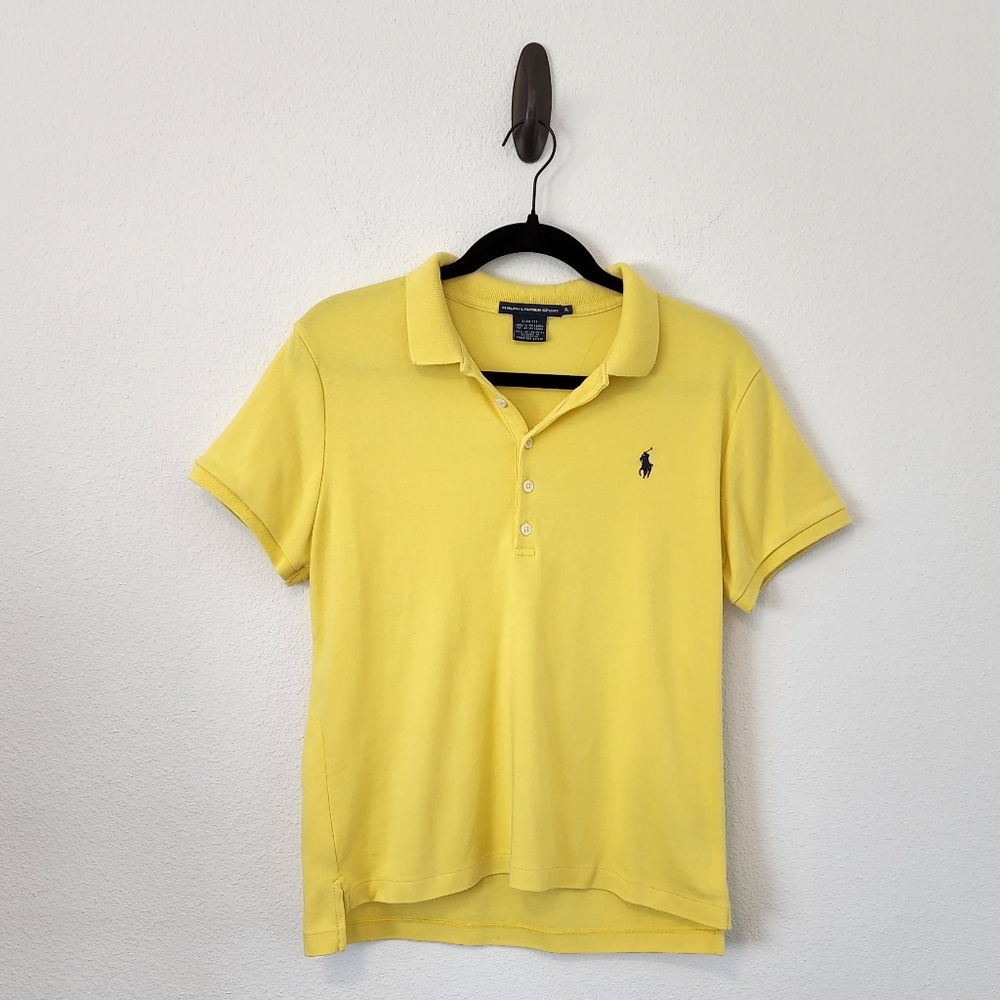 Ralph Lauren Yellow Slim Fit Polo XL